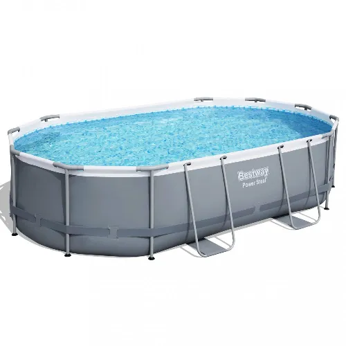 Bestway pool ovan mark 4\,88x3\,05m - 1m djup | Power Steel Oval (56448)