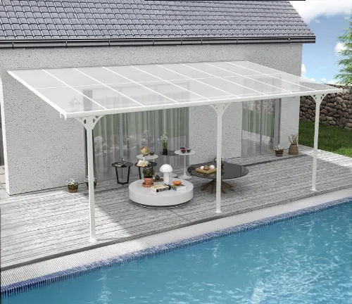 Altantak 5,66x2,54 | Kanalplast / Aluminium| Robust design | Vit