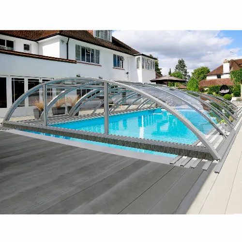 Pooltak 3x6m med sidodörr | Solid polykarbonat 4mm | Aluminium