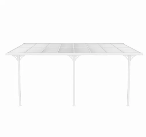 Altantak 4,95x3 m | Kanalplast / Aluminium| Robust design | Vit