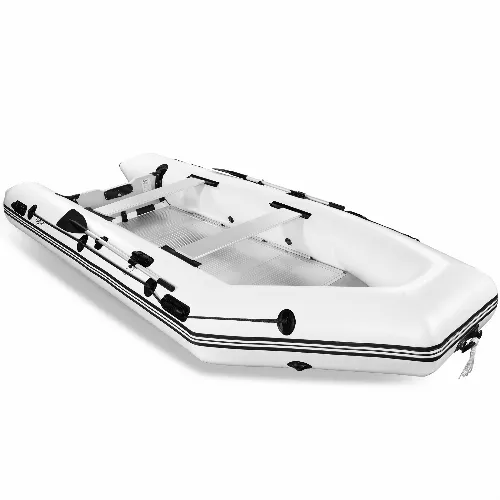 Stor gummibåt 430cm | För 7 personer | Aluminiumdurk | Lyfco - Vit